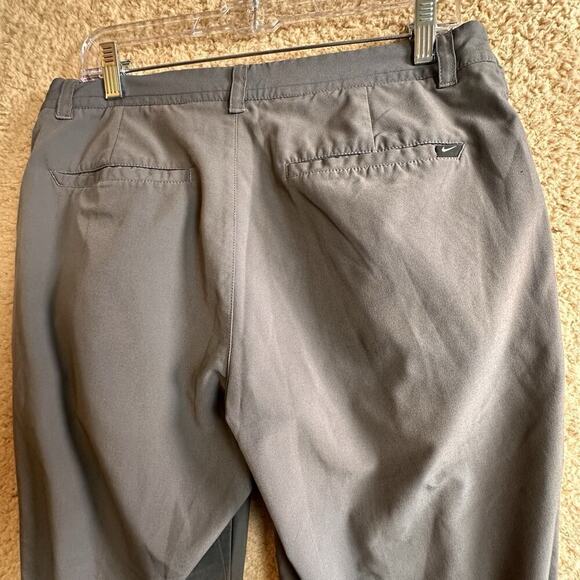 Nike Golf Pants Mens 32x30 Dri-Fit Standard Fit Performance Chino Slacks Gray - Picture 8 of 14